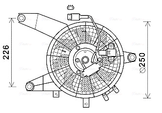 Ventilatorwiel-motorkoeling Ava Cooling HY7564