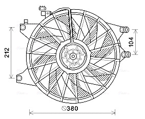 Ventilatorwiel-motorkoeling Ava Cooling HY7565