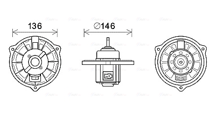 Kachelventilator Ava Cooling HY8416