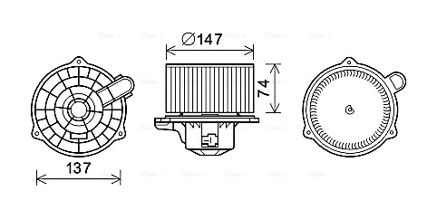 Kachelventilator Ava Cooling HY8427