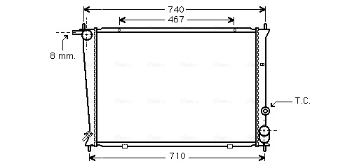 Radiateur Ava Cooling HYA2049