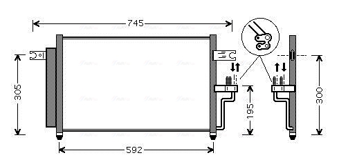 Airco condensor Ava Cooling HYA5082D