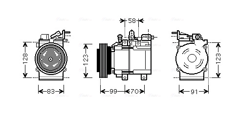 Airco compressor Ava Cooling HYAK160