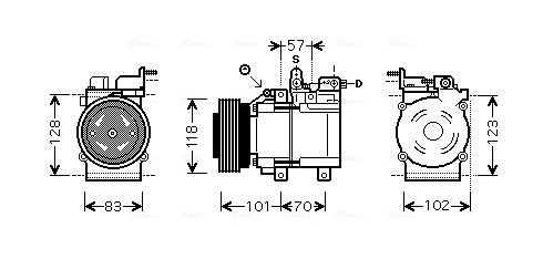 Airco compressor Ava Cooling HYK209