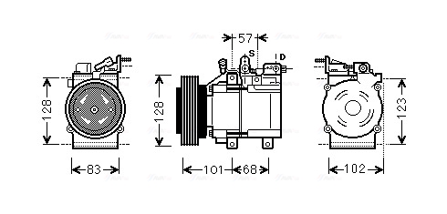 Airco compressor Ava Cooling HYK324