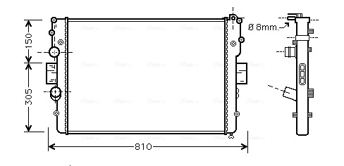 Radiateur Ava Cooling IVA2087