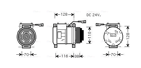 Airco compressor Ava Cooling IVAK072