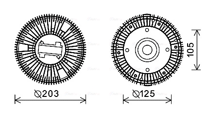 Visco-koppeling Ava Cooling IVC117