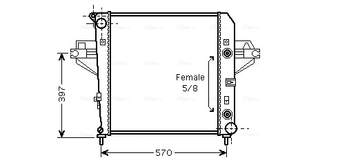 Radiateur Ava Cooling JE2043