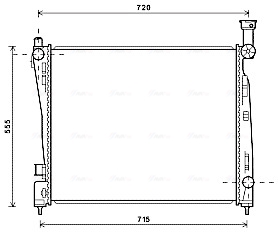 Radiateur Ava Cooling JEA2054