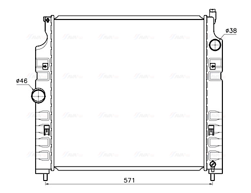 Radiateur Ava Cooling JE2089