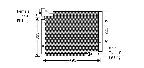 Airco condensor Ava Cooling JE5004