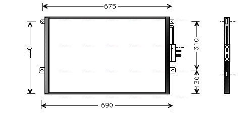 Airco condensor Ava Cooling JE5018
