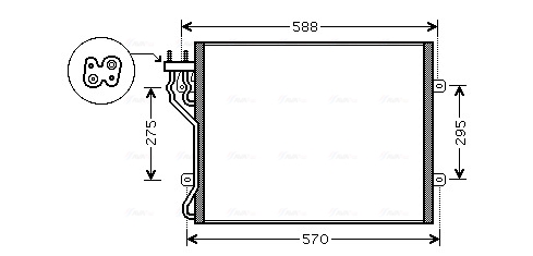 Airco condensor Ava Cooling JE5035