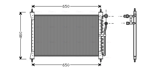 Airco condensor Ava Cooling JR5012