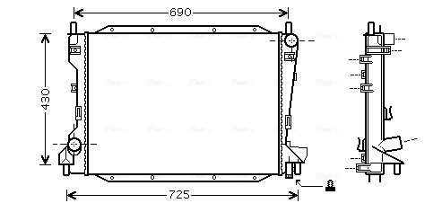 Radiateur Ava Cooling JRA2035