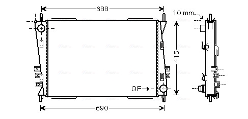 Radiateur Ava Cooling JRA2037