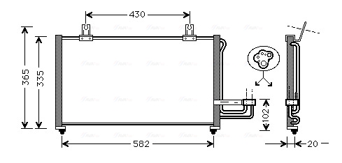 Airco condensor Ava Cooling KA5013