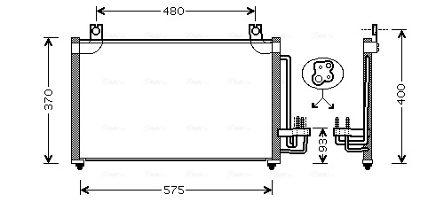 Airco condensor Ava Cooling KA5031