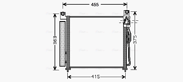 Airco condensor Ava Cooling KA5065D