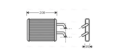 Kachelradiateur Ava Cooling KA6045