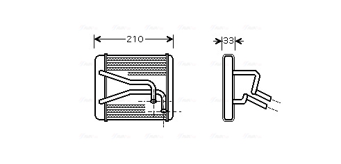 Kachelradiateur Ava Cooling KA6049