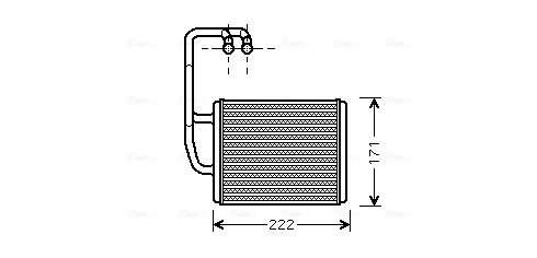 Kachelradiateur Ava Cooling KA6076