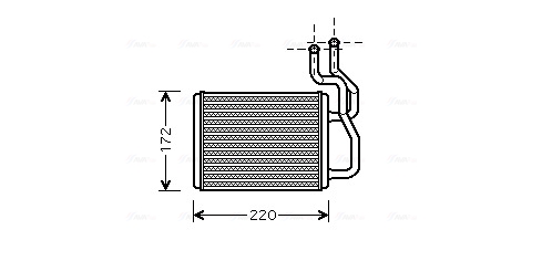 Kachelradiateur Ava Cooling KA6088