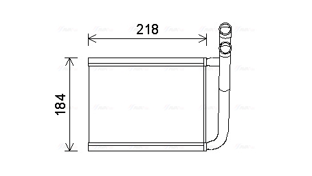 Kachelradiateur Ava Cooling KA6166