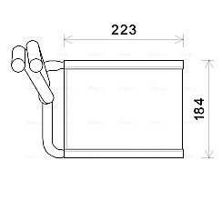 Kachelradiateur Ava Cooling KA6167