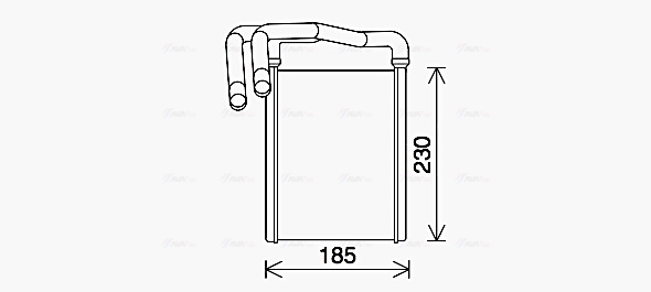 Kachelradiateur Ava Cooling KA6289