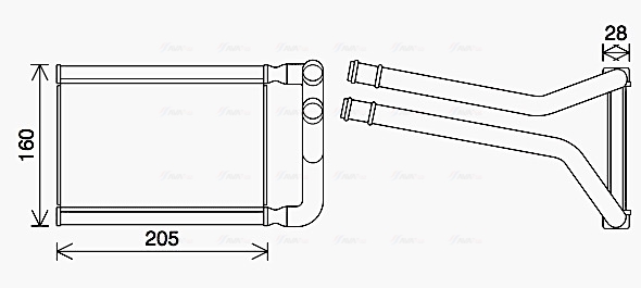 Kachelradiateur Ava Cooling KA6296