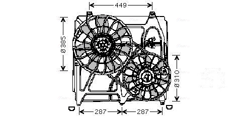 Ventilatorwiel-motorkoeling Ava Cooling KA7509