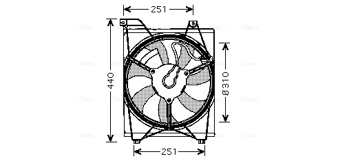 Ventilatorwiel-motorkoeling Ava Cooling KA7516