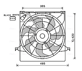 Ventilatorwiel-motorkoeling Ava Cooling KA7522