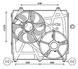 Ventilatorwiel-motorkoeling Ava Cooling KA7529