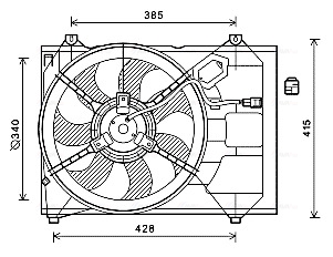 Ventilatorwiel-motorkoeling Ava Cooling KA7533