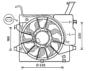 Ventilatorwiel-motorkoeling Ava Cooling KA7536