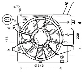 Ventilatorwiel-motorkoeling Ava Cooling KA7538