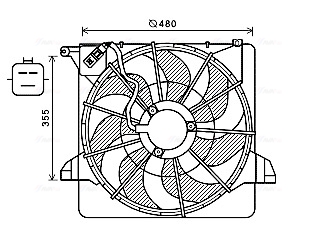 Ventilatorwiel-motorkoeling Ava Cooling KA7540