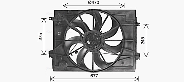 Ventilatorwiel-motorkoeling Ava Cooling KA7544