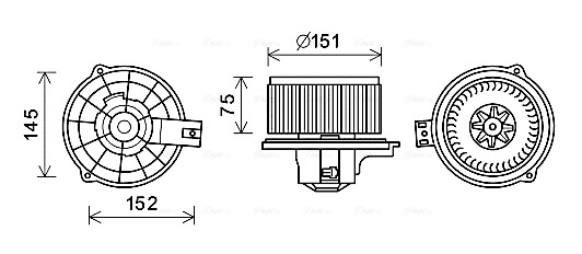 Kachelventilator Ava Cooling KA8235