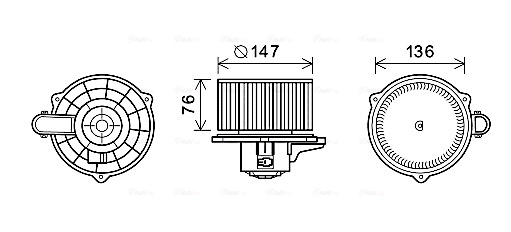 Kachelventilator Ava Cooling KA8248