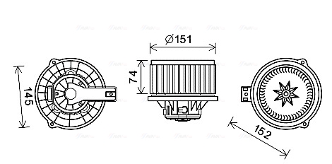 Kachelventilator Ava Cooling KA8253