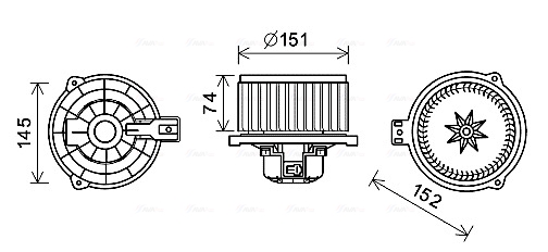 Kachelventilator Ava Cooling KA8260