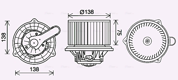 Kachelventilator Ava Cooling KA8288