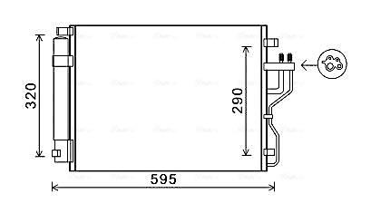 Airco condensor Ava Cooling KAA5151D