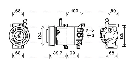 Airco compressor Ava Cooling KAK159