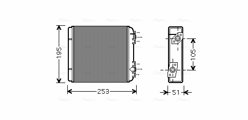 Kachelradiateur Ava Cooling LA6020