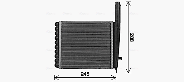 Kachelradiateur Ava Cooling LA6029